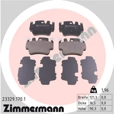 Brake Pad Set, disc brake (23329.170.1)