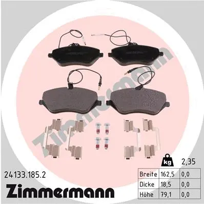 Brake Pad Set, disc brake (24133.185.2)