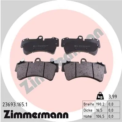 Brake Pad Set, disc brake (23693.165.1)