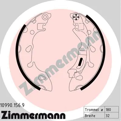 Brake Shoe Set (10990.156.9)