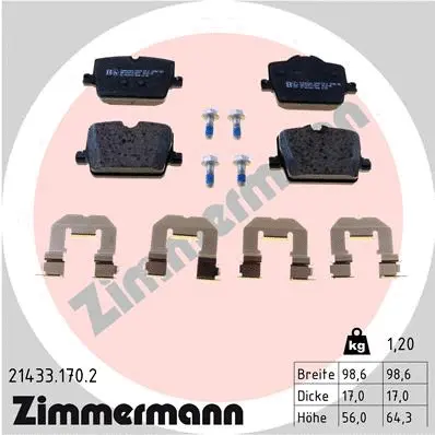 Brake Pad Set, disc brake (21433.170.2)