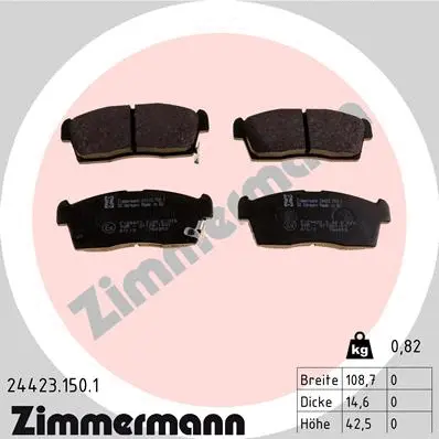 Brake Pad Set, disc brake (24423.150.1)