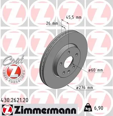 Brake Disc (430.2621.20)