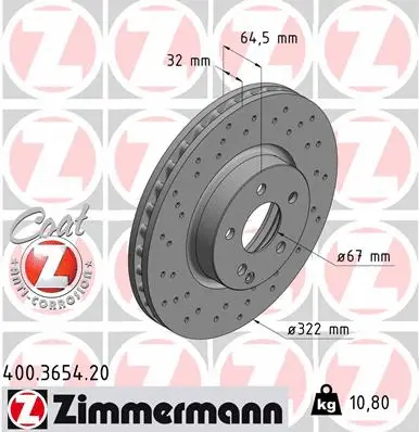 Brake Disc (400.3654.20)