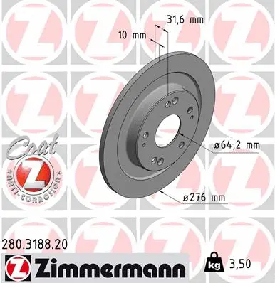 Brake Disc (280.3188.20)
