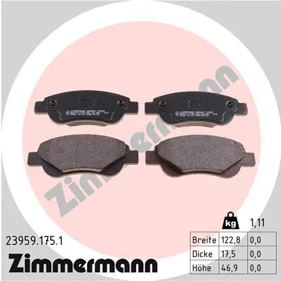Brake Pad Set, disc brake (23959.175.1)