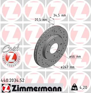 Brake Disc (440.2034.52)