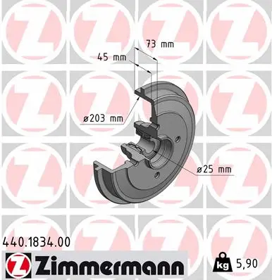 Brake Drum (440.1834.00)