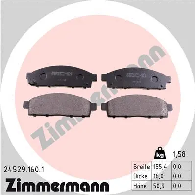 Brake Pad Set, disc brake (24529.160.1)