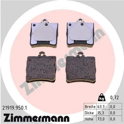 Brake Pad Set, disc brake (21919.950.1)