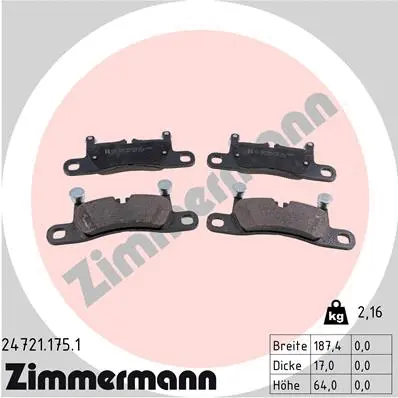 Brake Pad Set, disc brake (24721.175.1)