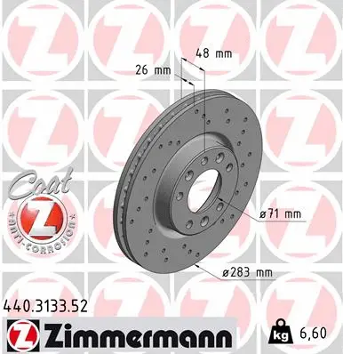 Brake Disc (440.3133.52)
