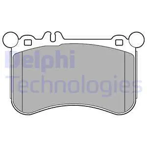 Brake Pad Set, disc brake (LP2291)
