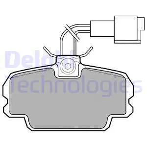 Brake Pad Set, disc brake (LP592)