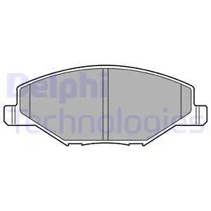Brake Pad Set, disc brake (LP2444)