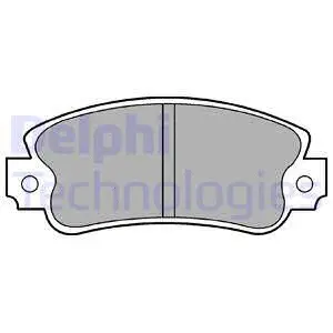Brake Pad Set, disc brake (LP419)