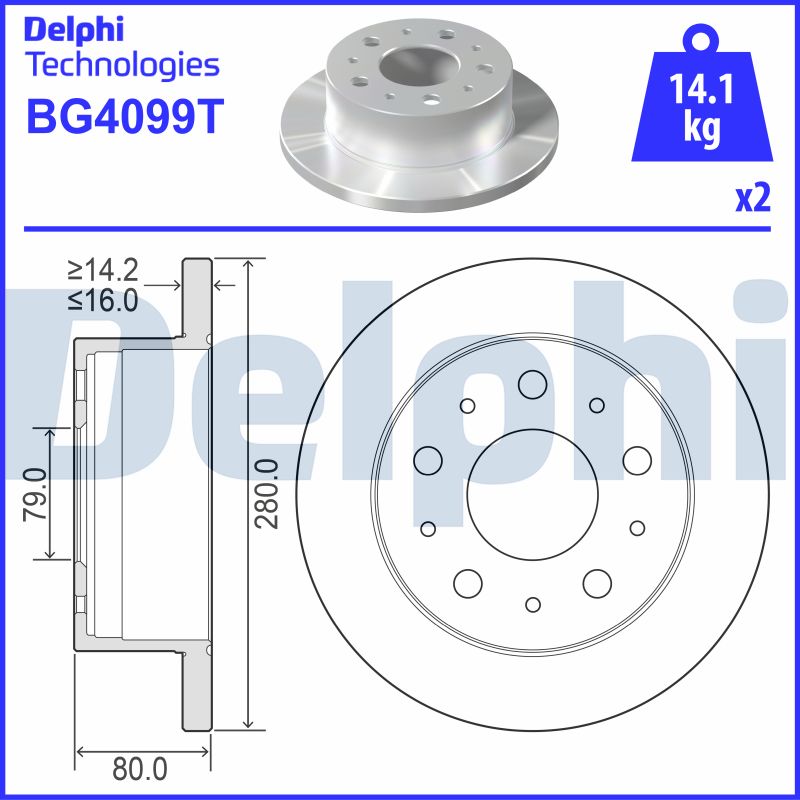 Brake Disc (BG4099T)