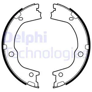 Brake Shoe Set, parking brake (LS2159)
