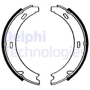 Brake Shoe Set, parking brake (LS1637)