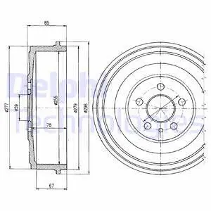Brake Drum (BF325)