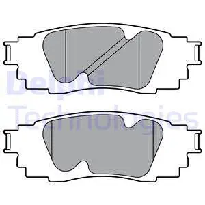 Brake Pad Set, disc brake (LP3392)