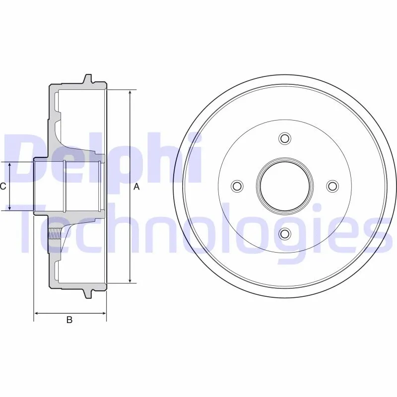 Brake Drum (BFR538)