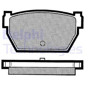 Brake Pad Set, disc brake (LP701)