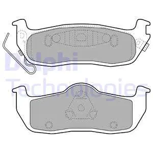 Brake Pad Set, disc brake (LP2109)