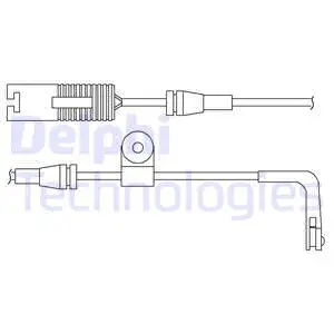 Warning Contact, brake pad wear (LZ0168)