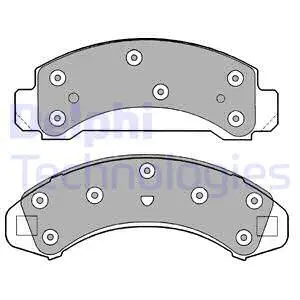 Brake Pad Set, disc brake (LP1176)
