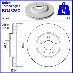 Brake Disc (BG4825C)