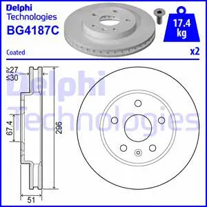 Brake Disc (BG4187C-18B1)
