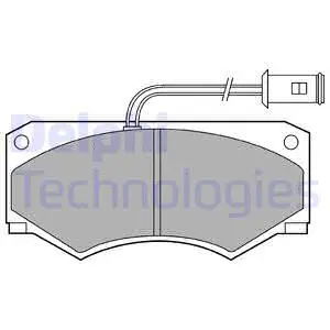 Brake Pad Set, disc brake (LP584)