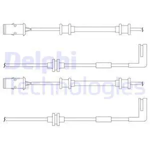 Warning Contact, brake pad wear (LZ0148)