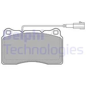 Brake Pad Set, disc brake (LP2045)