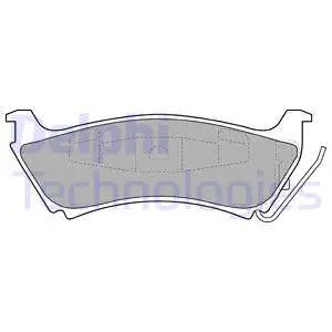 Brake Pad Set, disc brake (LP1501)
