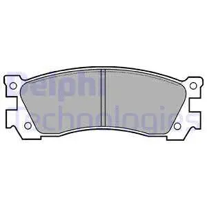 Brake Pad Set, disc brake (LP632)