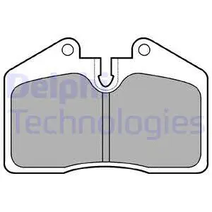 Brake Pad Set, disc brake (LP672)