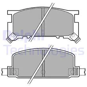 Brake Pad Set, disc brake (LP634)