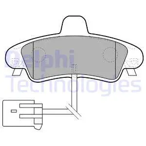 Brake Pad Set, disc brake (LP1683)