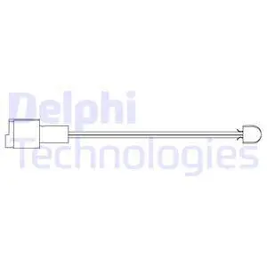 Warning Contact, brake pad wear (LZ0109)