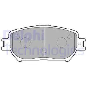 Brake Pad Set, disc brake (LP1738)