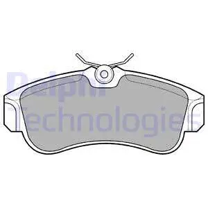 Brake Pad Set, disc brake (LP616)