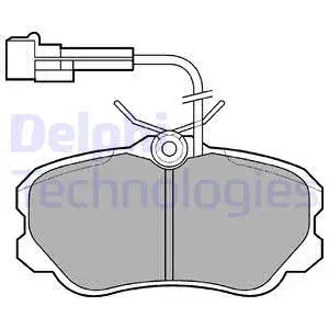 Brake Pad Set, disc brake (LP644)