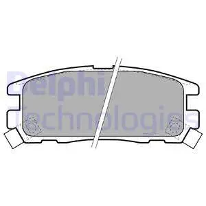 Brake Pad Set, disc brake (LP1622)