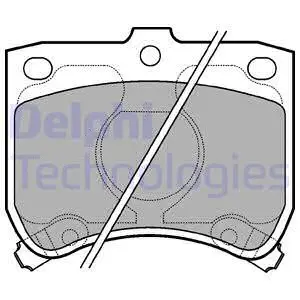 Brake Pad Set, disc brake (LP620)