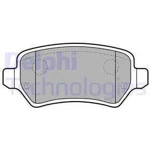 Brake Pad Set, disc brake (LP1681)
