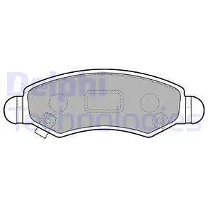 Brake Pad Set, disc brake (LP1919)
