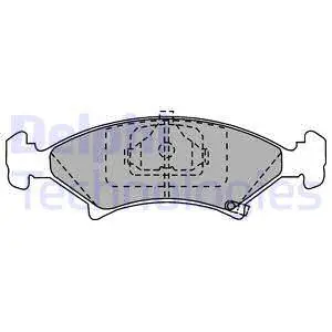 Brake Pad Set, disc brake (LP912)