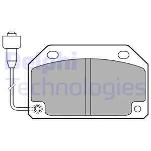 Brake Pad Set, disc brake (LP172)